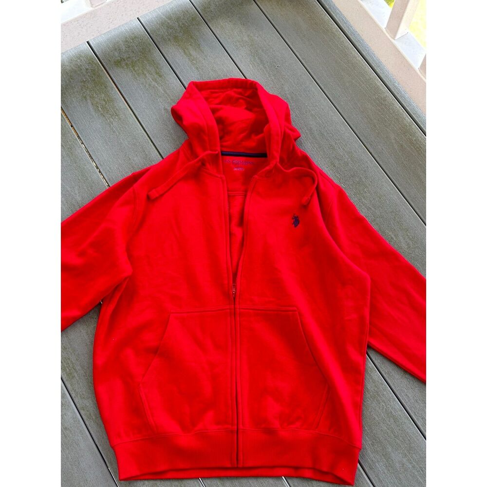 US Polo Full Zip Up Hoodie Jacket